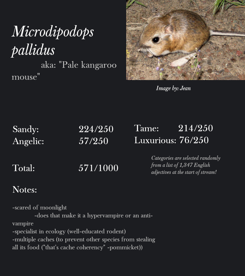 Microdipodops pallidus